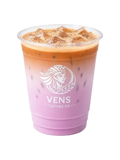 Iced Taro Latte - Vens Coffee